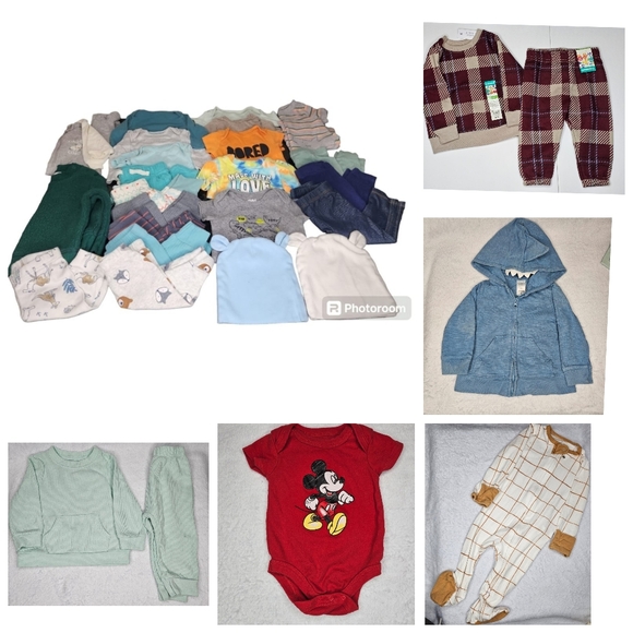 Various Brands Other - Various Brands 30pc Baby Boy Clothes Bundle All seasons. Size: 0-9 months
